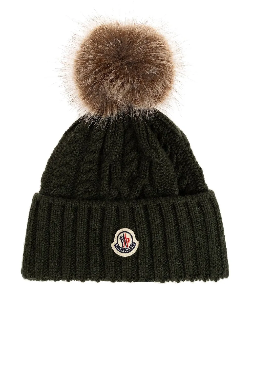 Moncler Logo Patch Knitted Beanie