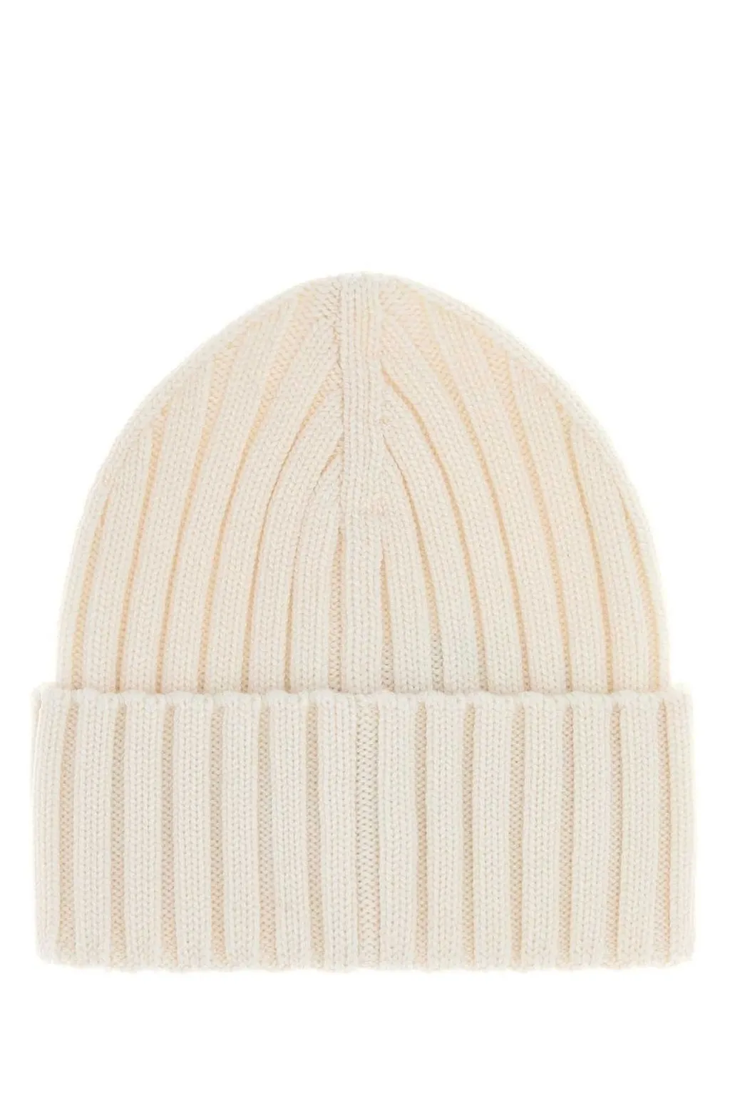 Moncler Logo Patch Ribbed Beanie