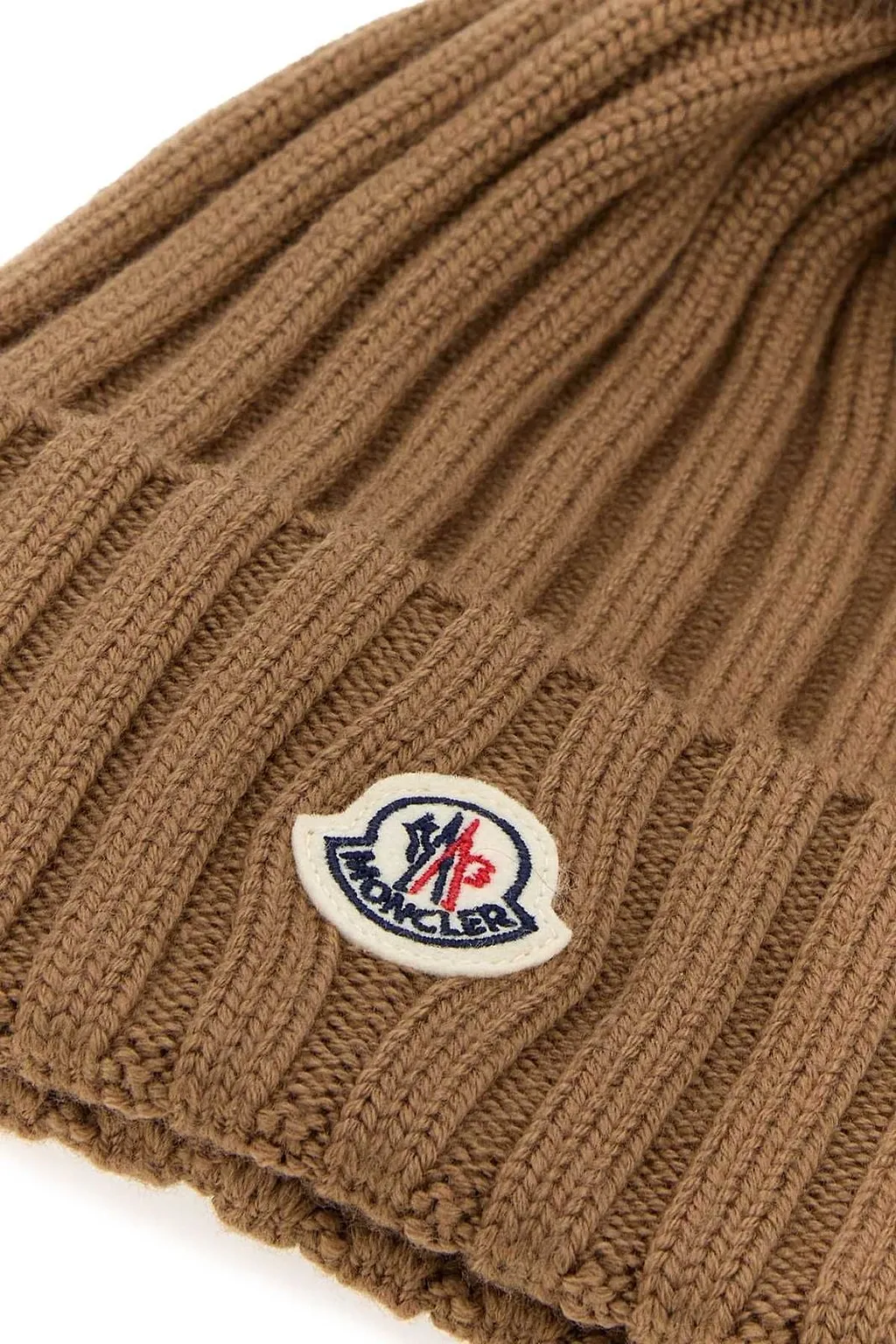 Ribbed Pompom Beanie Hat