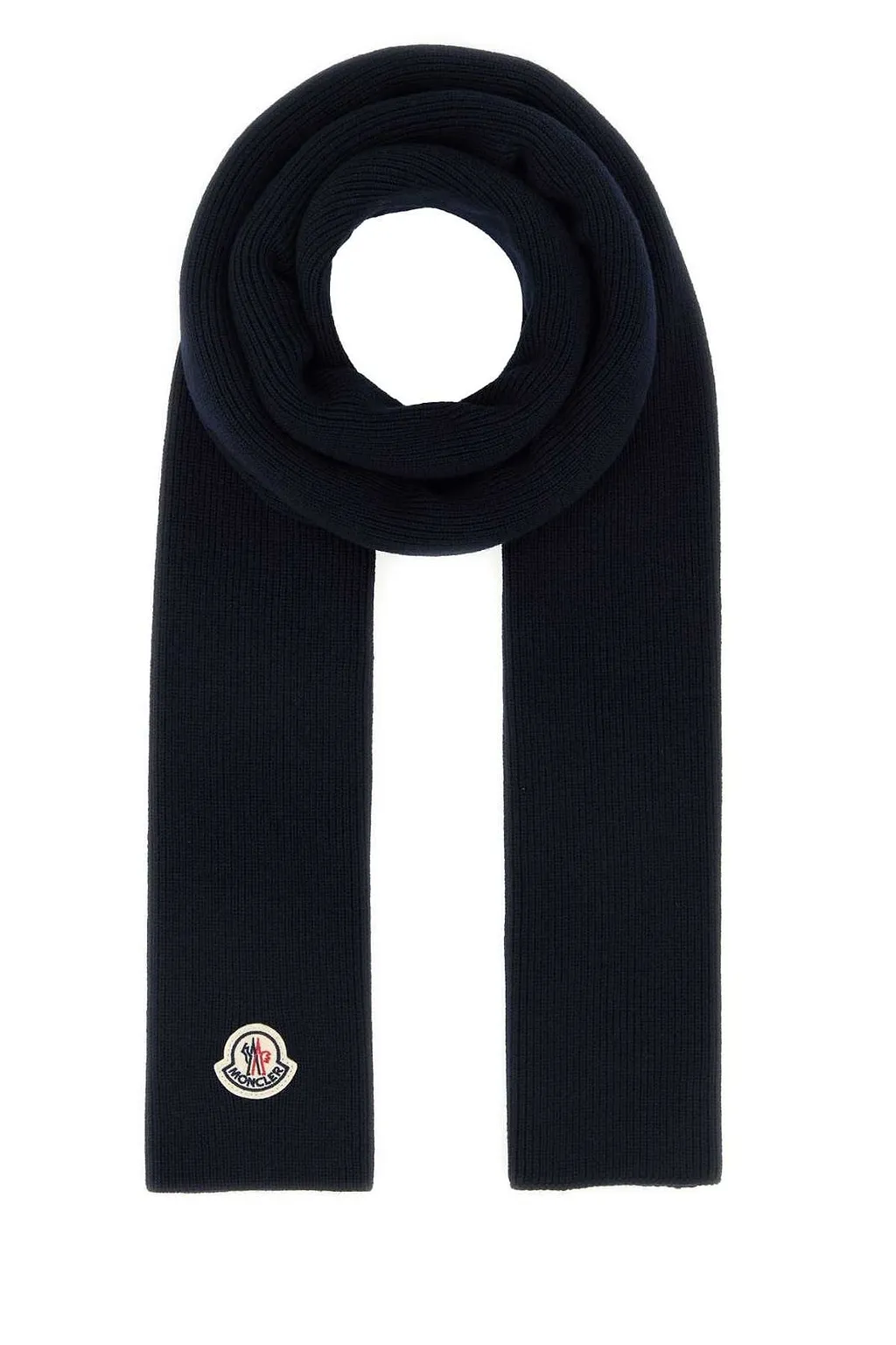 Moncler Ribbed Logo Scarf