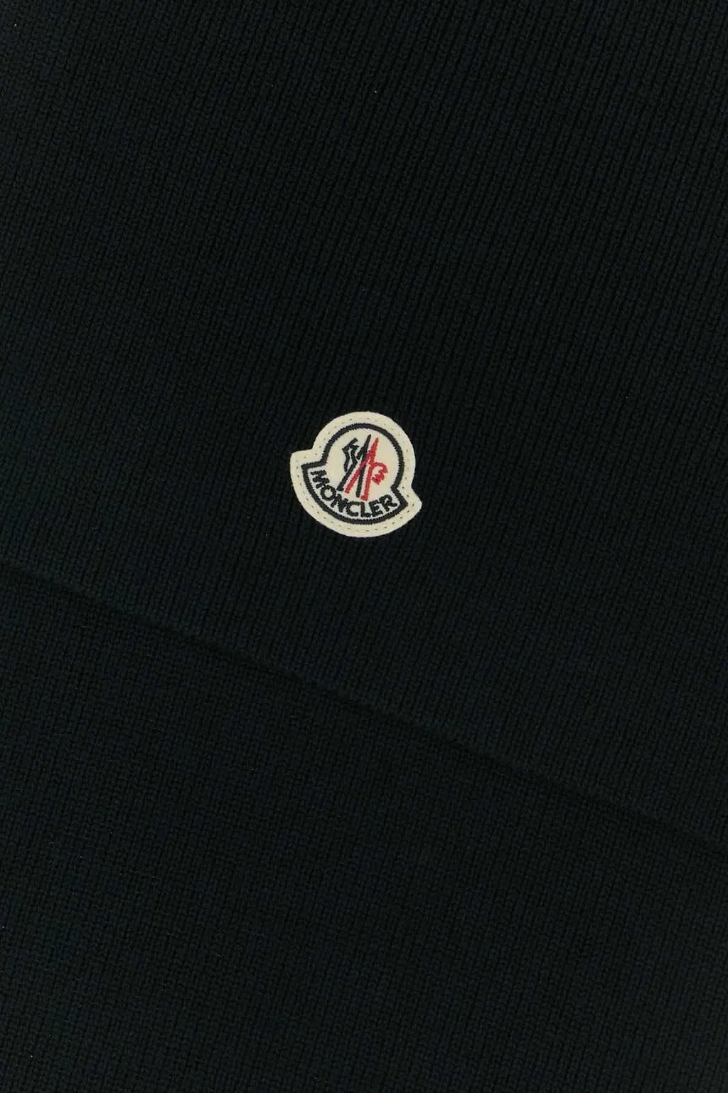 Moncler Logo Patch Knitted Scarf