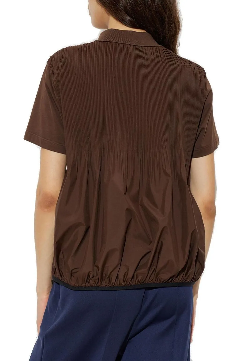 Moncler Logo Patch Short-Sleeve Polo Top