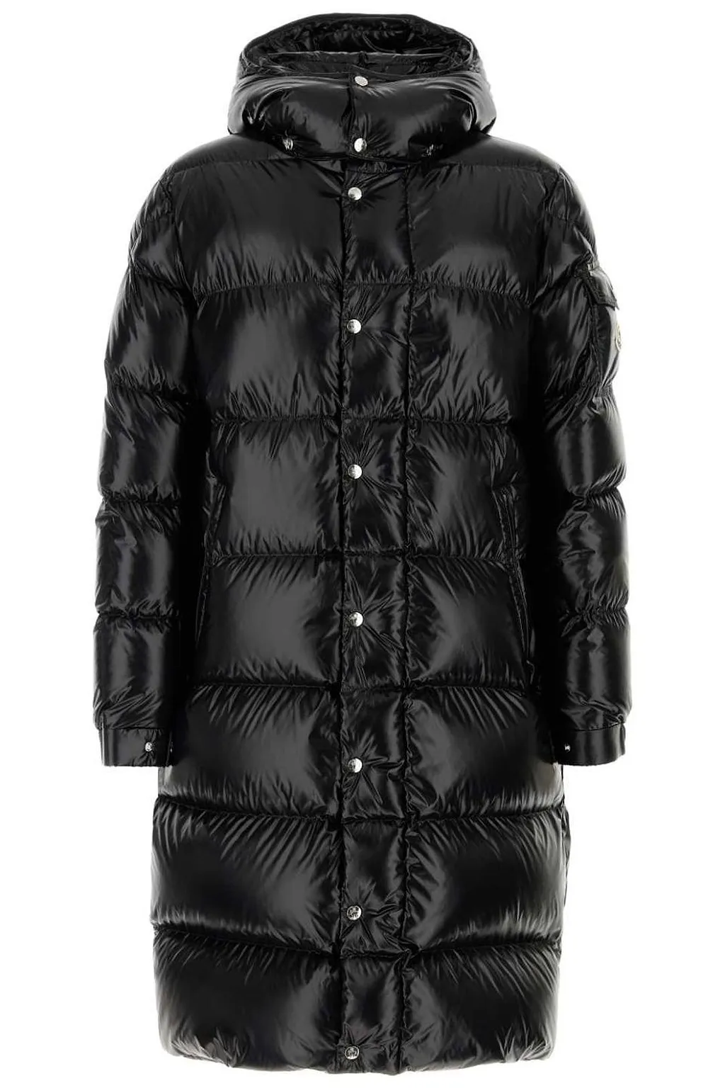Moncler Hanoverian Logo Patch Quilted Coat