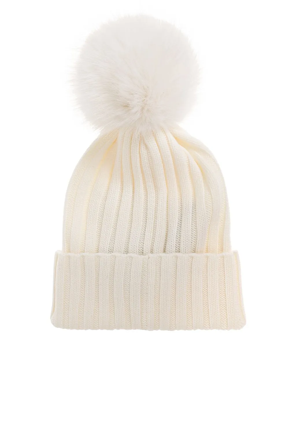 Moncler Logo Patch Pompon Knitted Beanie