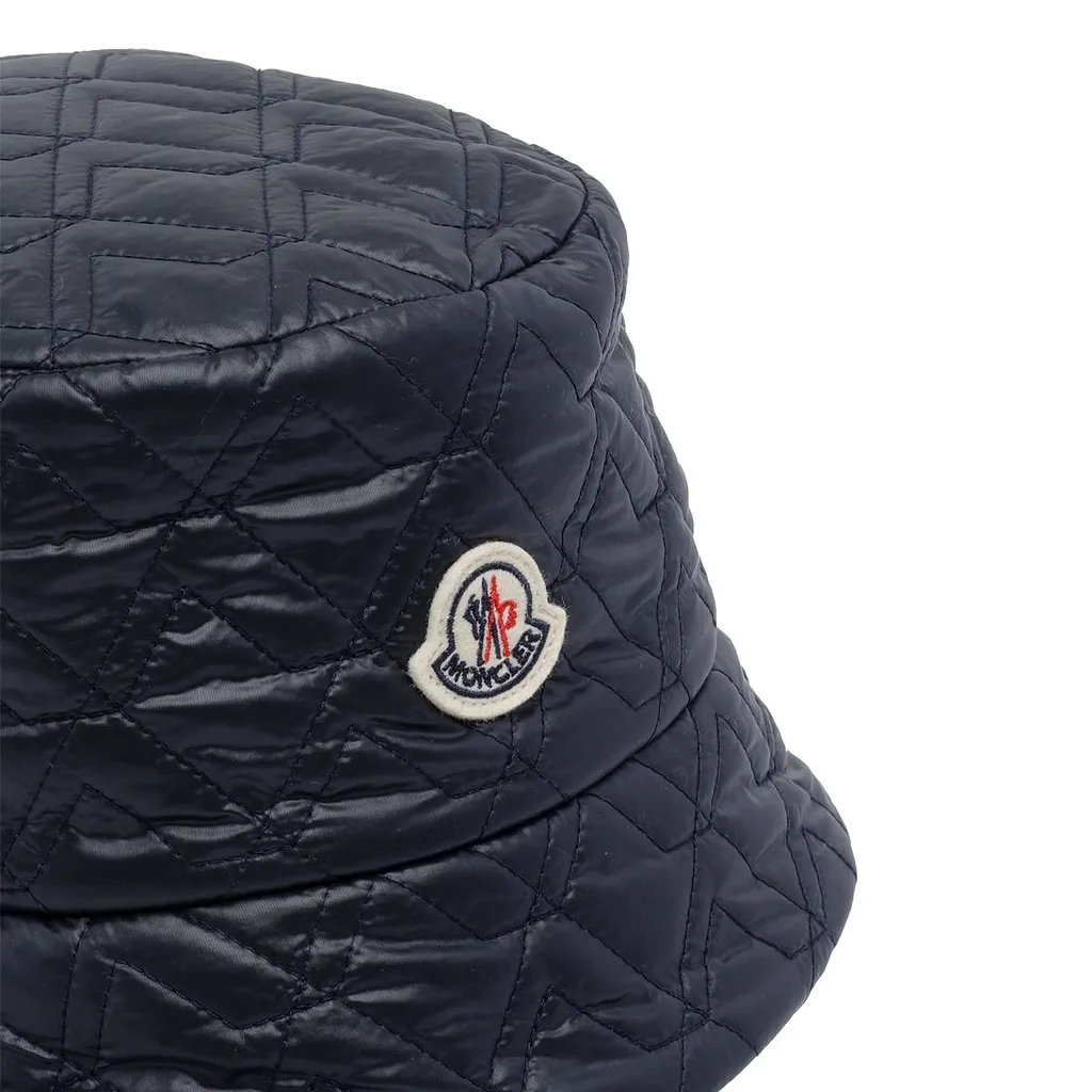 Moncler Logo Patch Quilted Bucket Hat