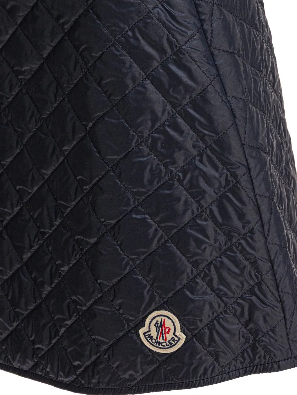 Moncler Logo Patch Quilted Mini Skirt