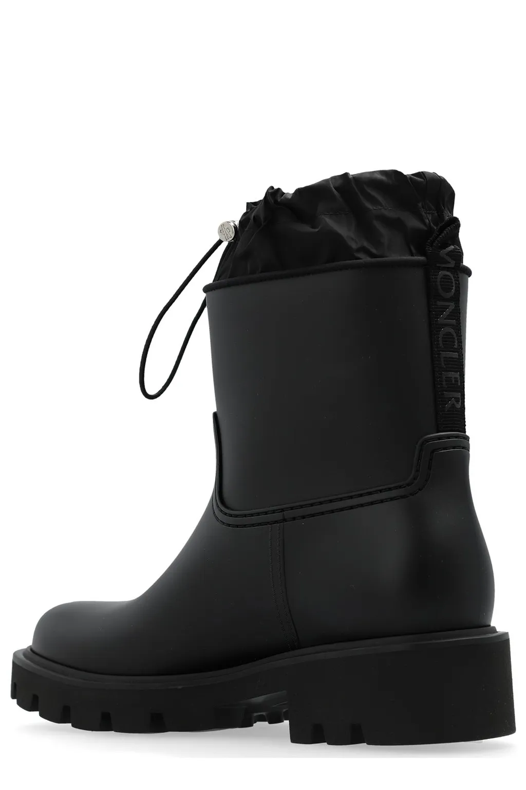 Moncler Kickstream Logo Detailed Ankle Boots