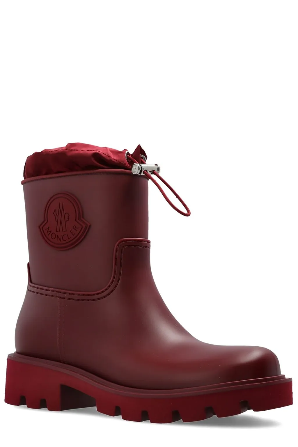 Moncler Kickstream Logo Patch Rain Boots