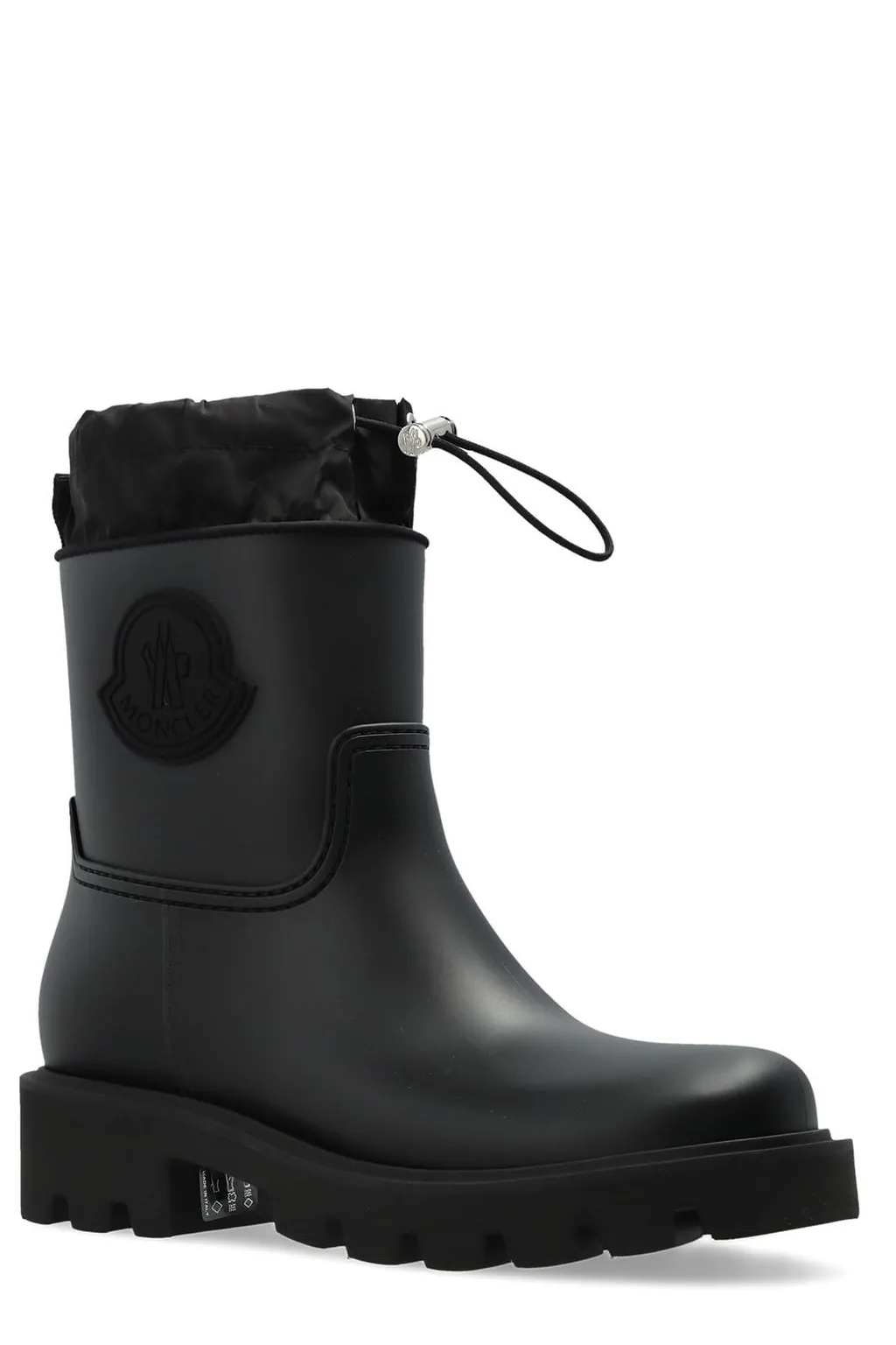 Moncler Kickstream Logo Patch Rain Boots