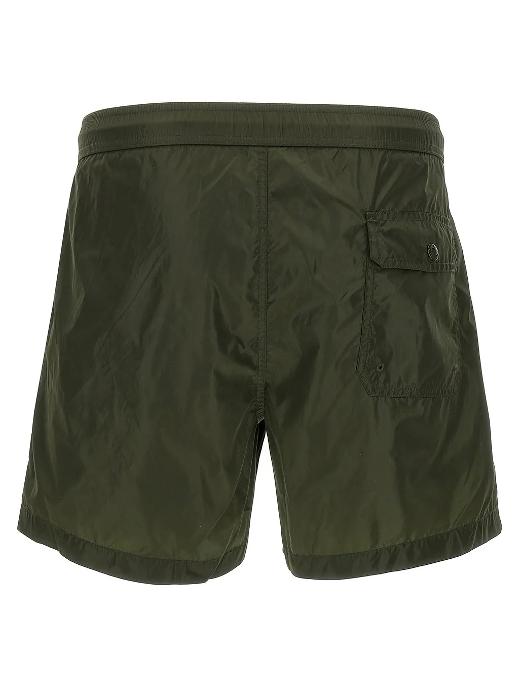 Moncler Logo Patch Stripe Detailed Swim Shorts