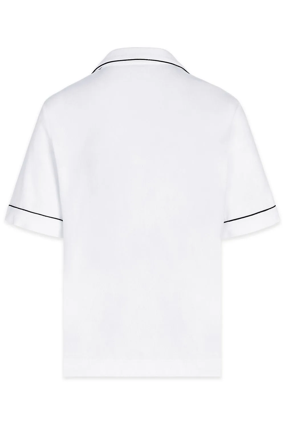 Moncler Piped-Trim Short Sleeved Polo Shirt