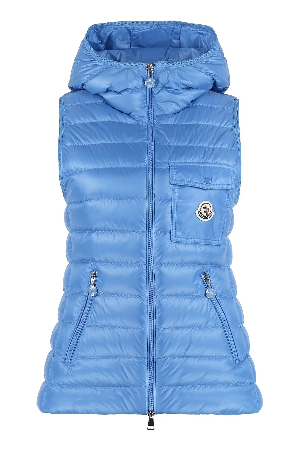 Moncler Logo Patch Zip-Up Padded Gilet