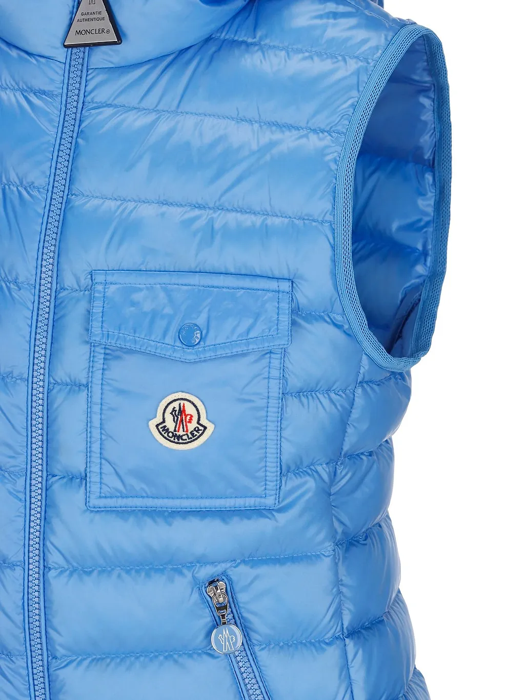Moncler Logo Patch Zip-Up Padded Gilet