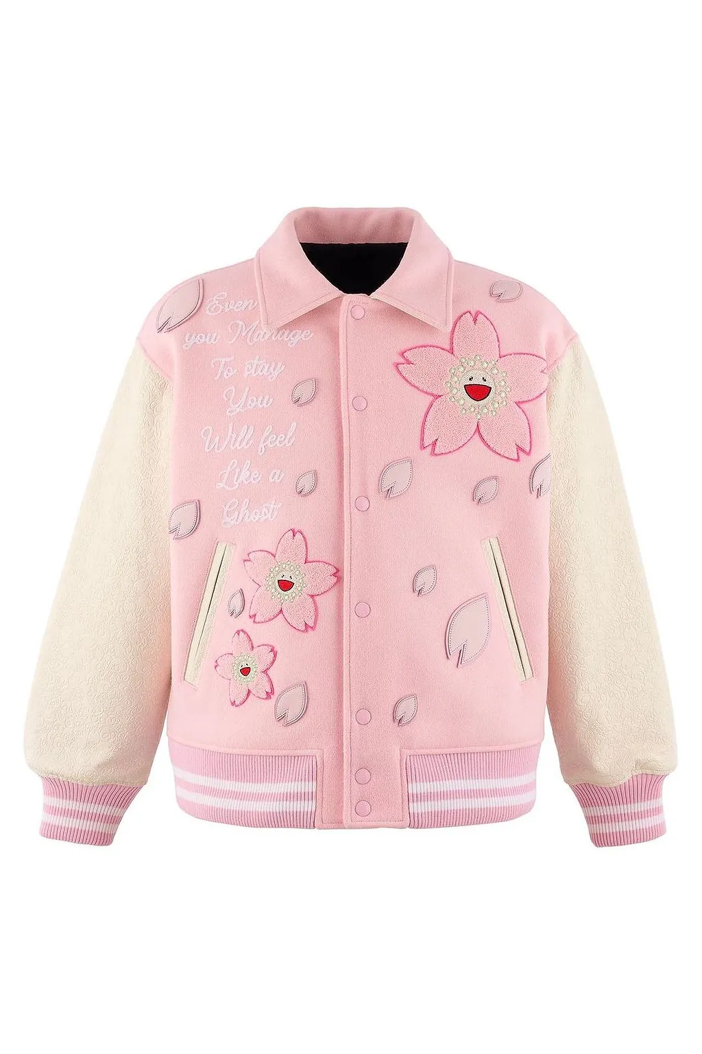 Cherry Blossom Varsity Jacket