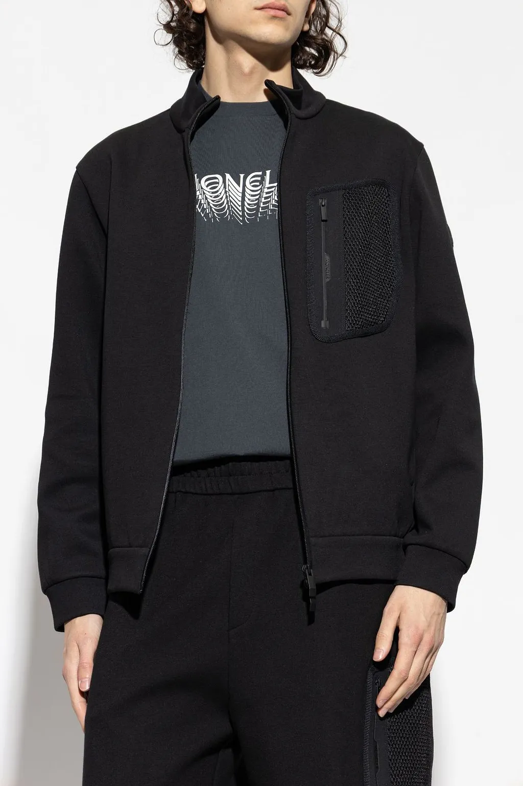 Moncler Logo Detailed Zip-Up Sweatshirt