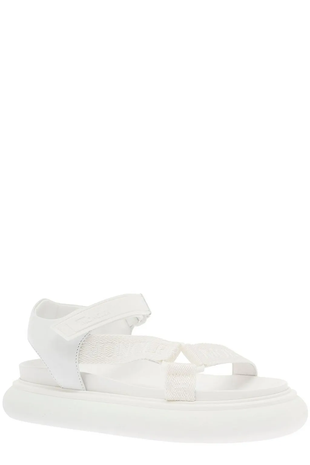 Moncler Logo Detailed Round Toe Sandals