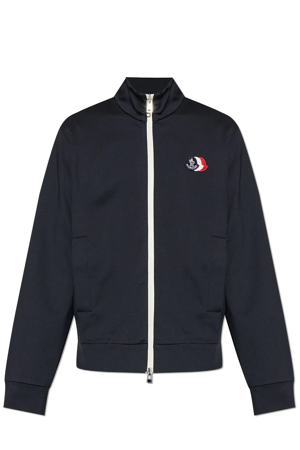 Moncler Tricolour Logo Zip-Up Sweatshirt