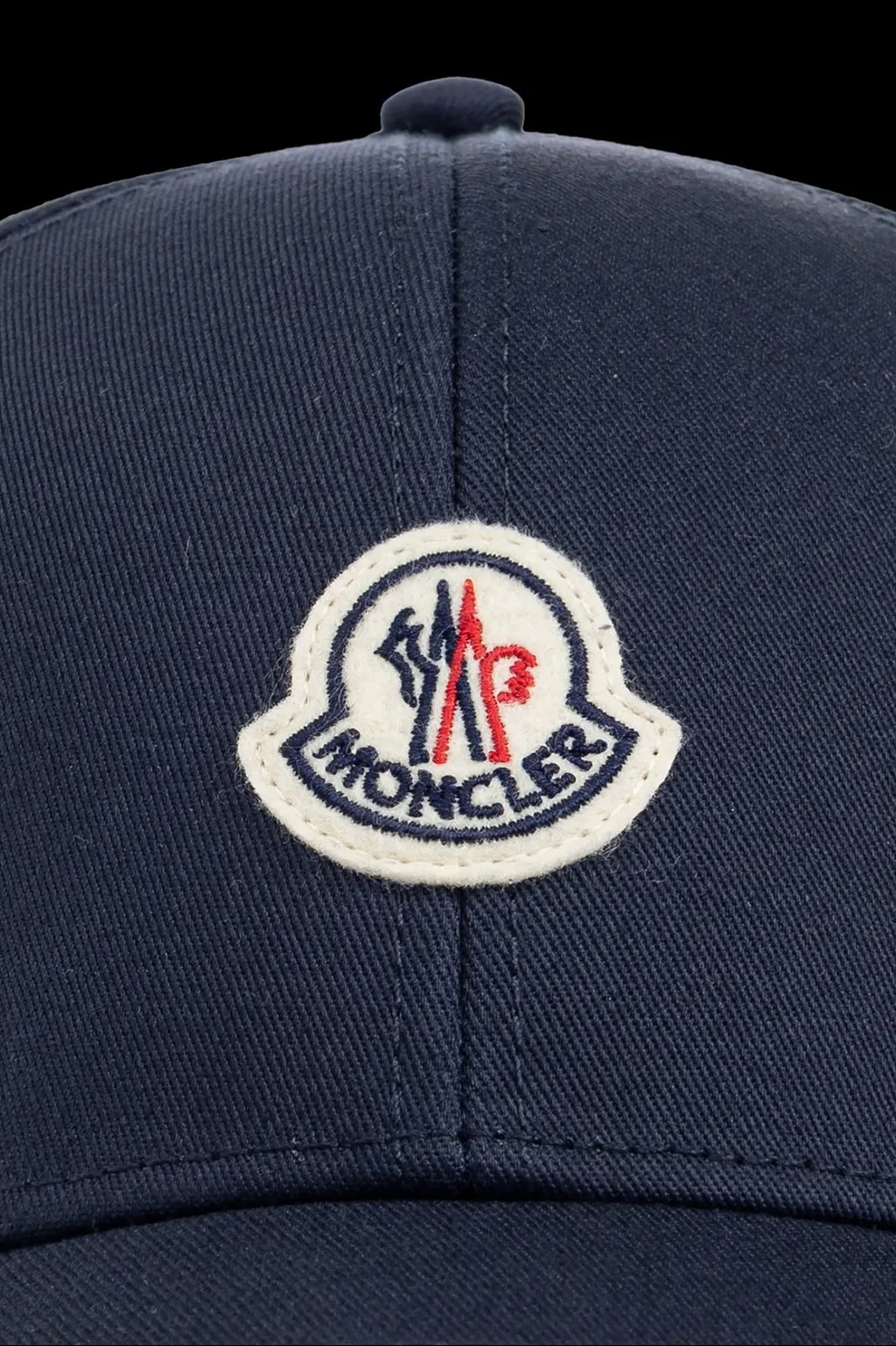 Moncler Logo Patch Curved Peak Cap