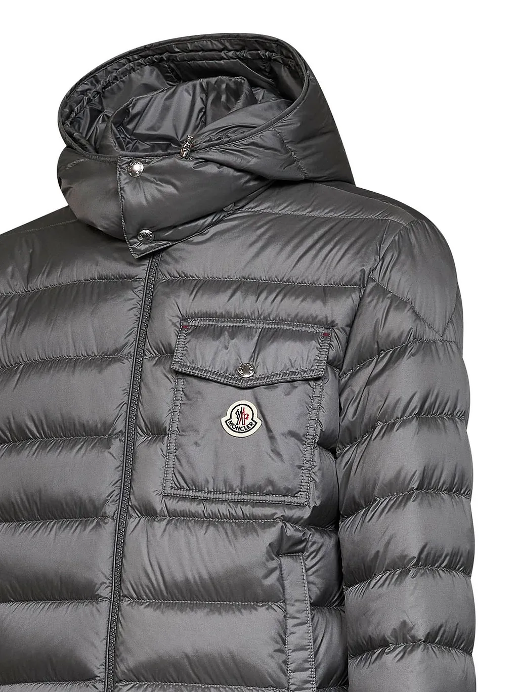 Moncler Verith Hooded Zip-Up Short Puffer Jacket