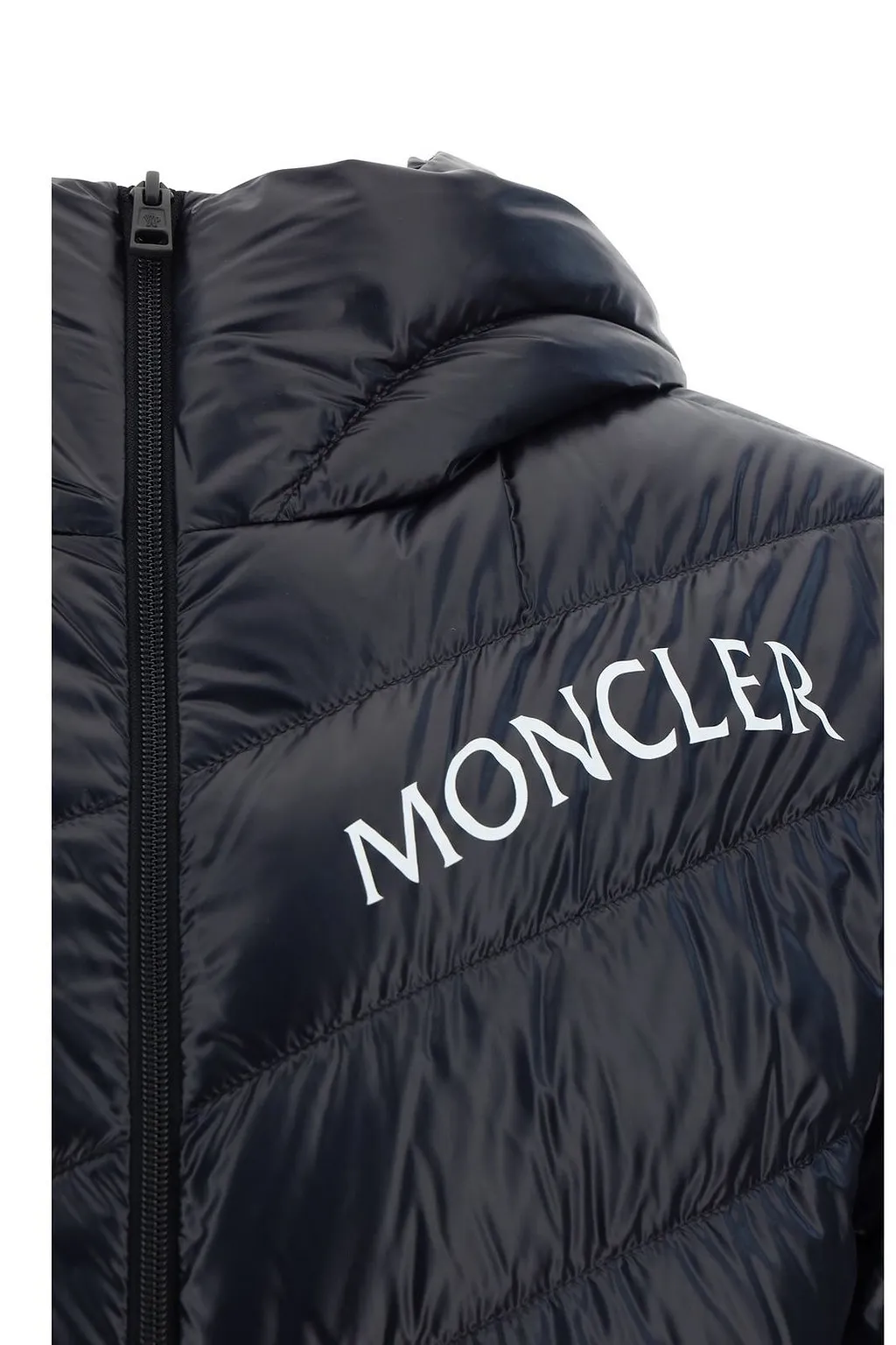 Moncler Logo Printed Zip-Up Jacket