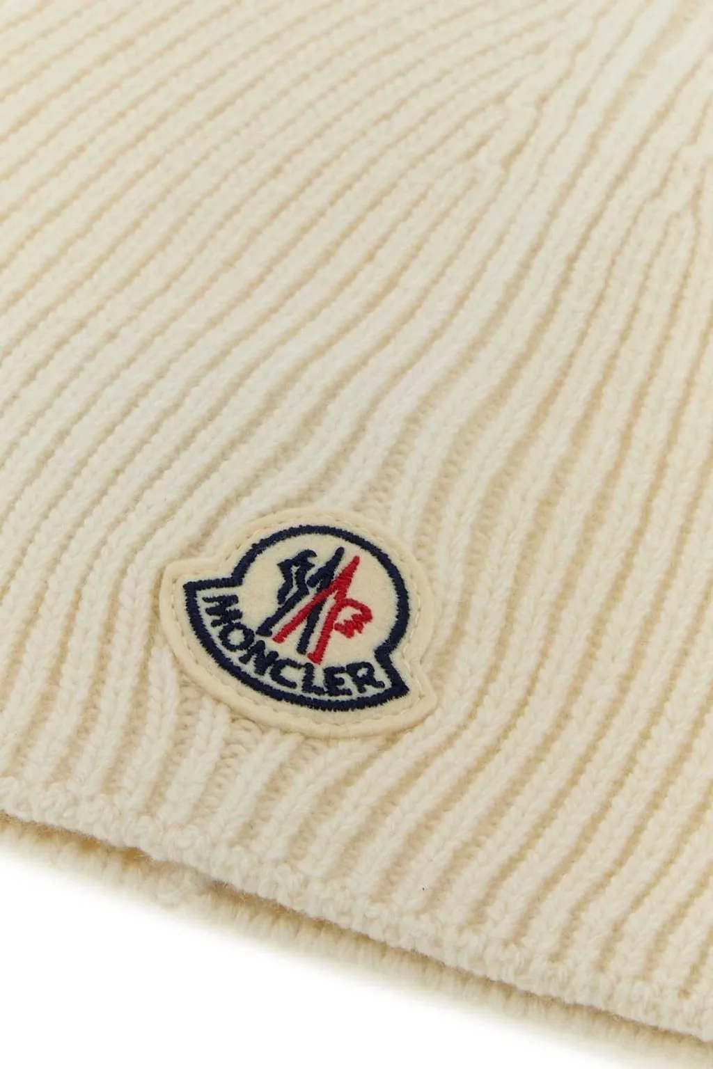 Moncler Logo Ribbed Beanie Hat