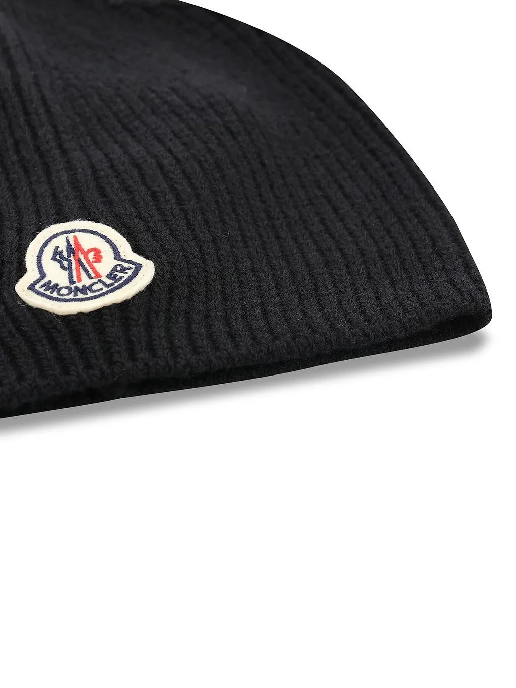 Moncler Logo Ribbed Beanie Hat