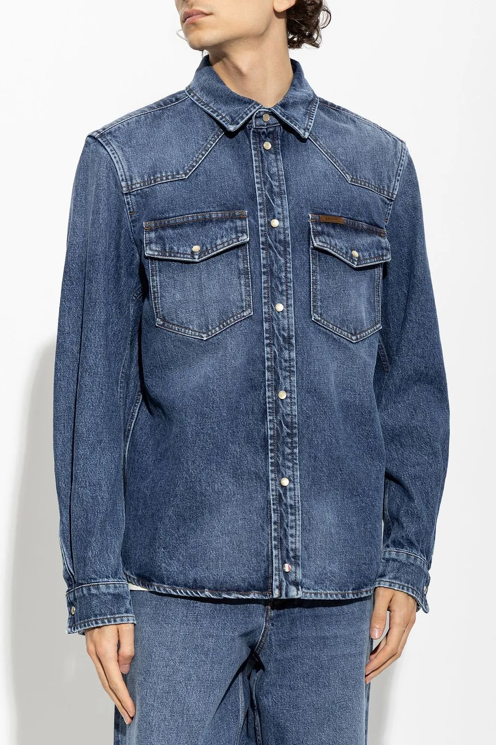 Moncler Western Denim Shirt