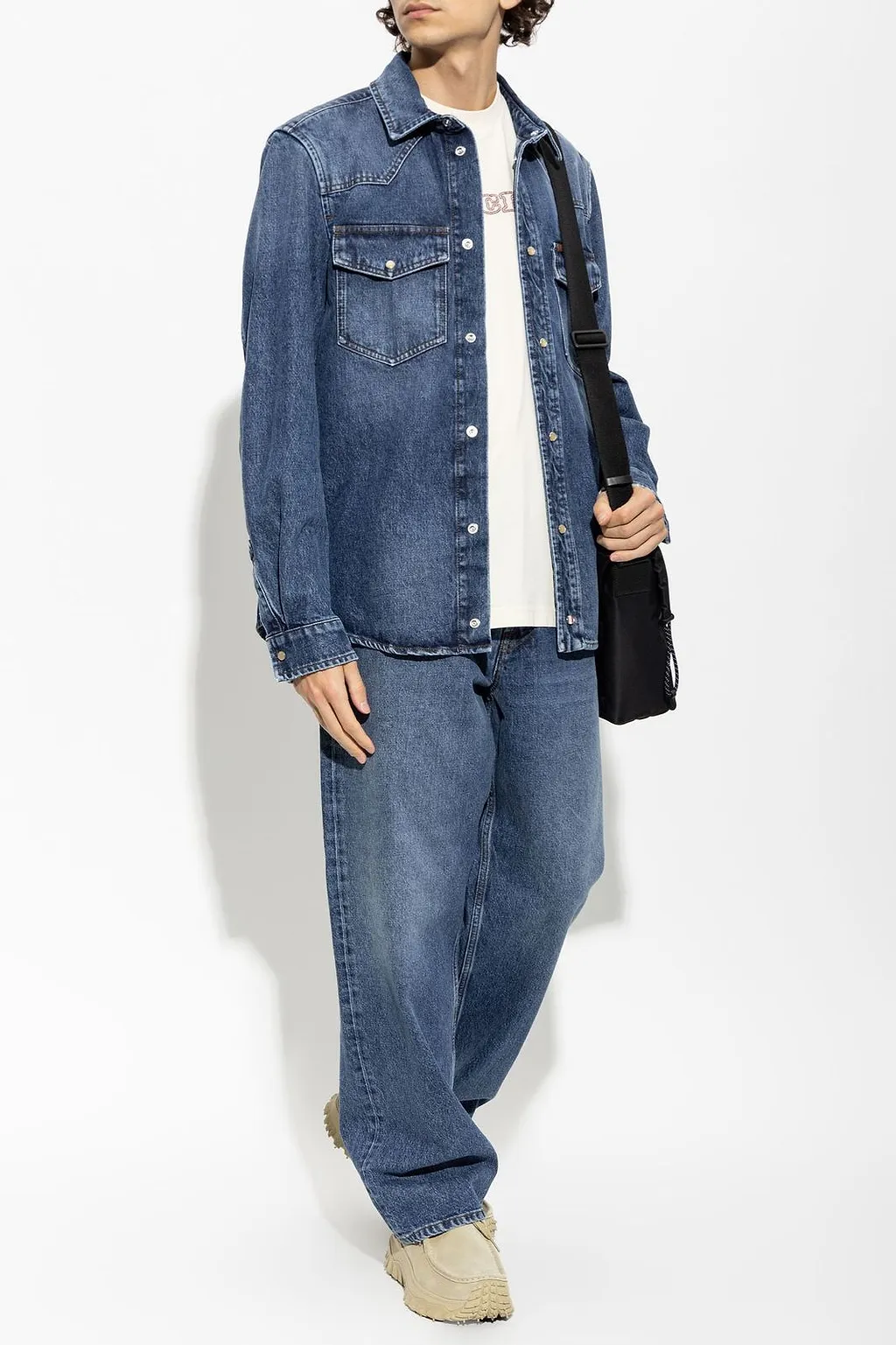 Moncler Western Denim Shirt