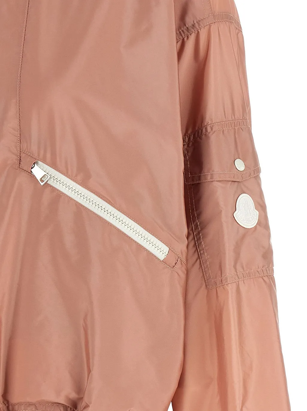 Moncler Logo Patch Zip-Up Jacket