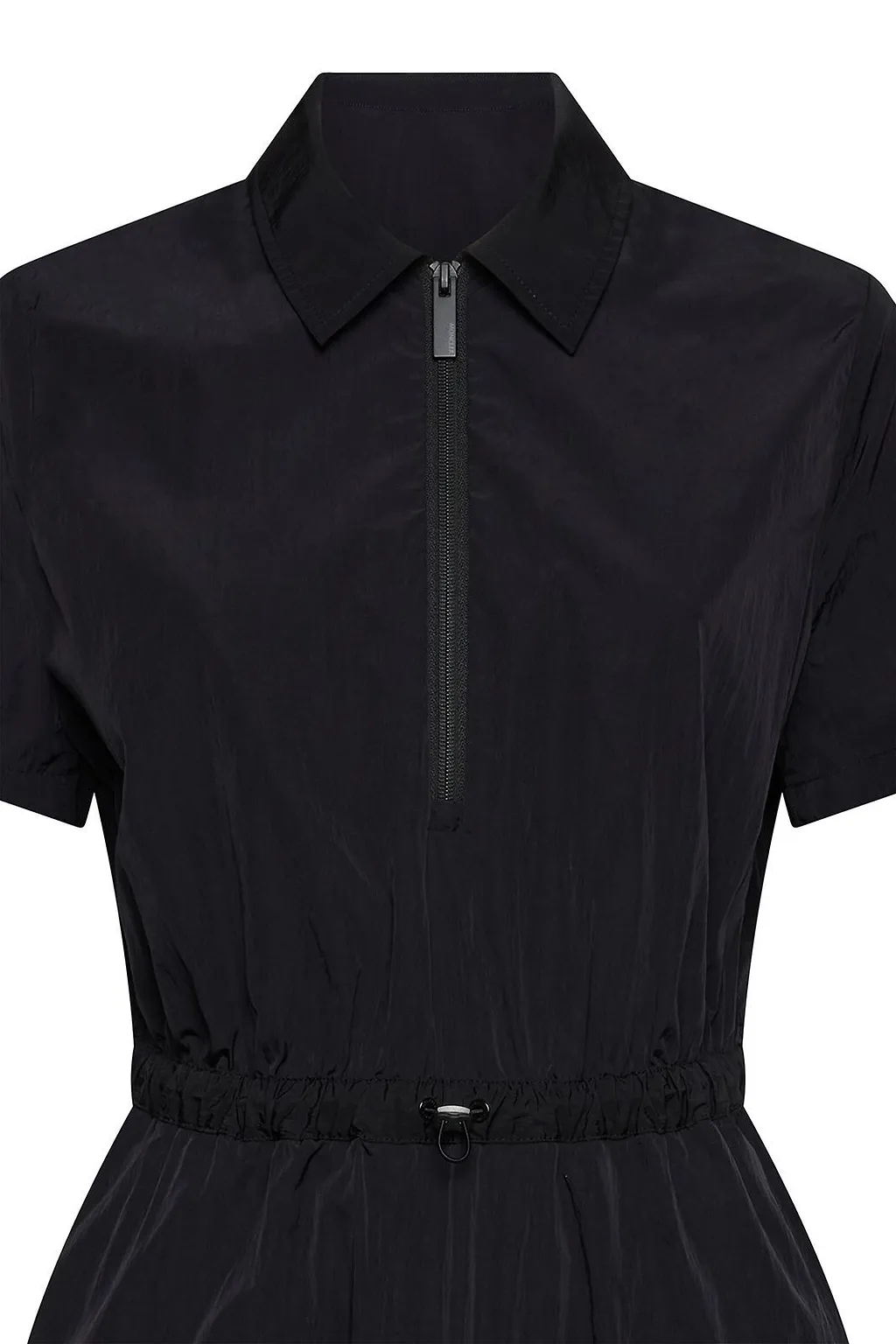 Moncler Zip-Waist Shirt Dress