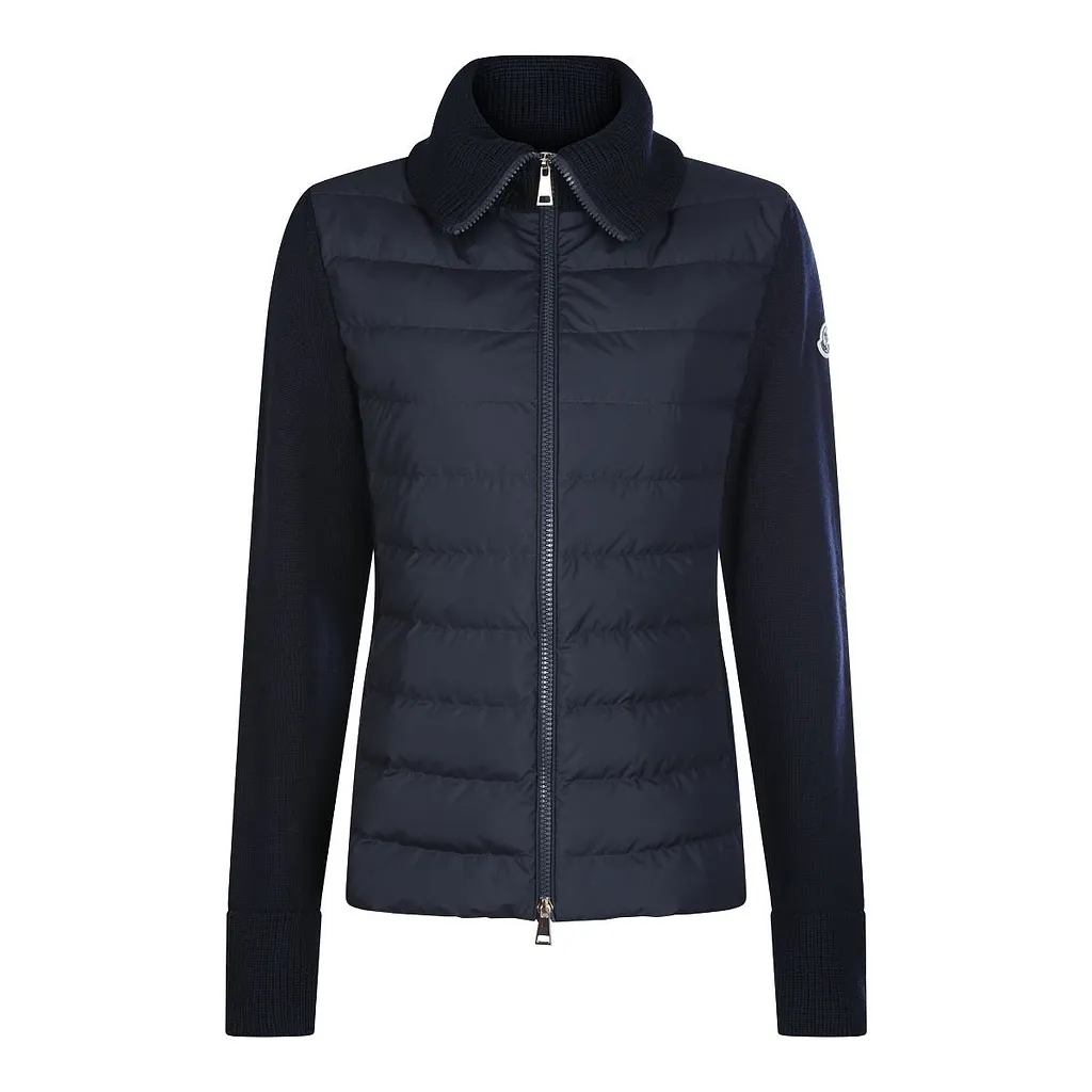 Moncler Panelled Zip-Up Cardigan