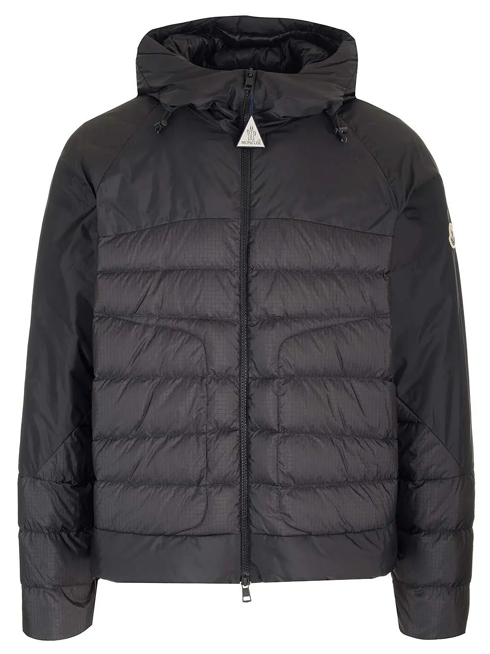 Moncler Panelled Zip-Up Puffer Jacket