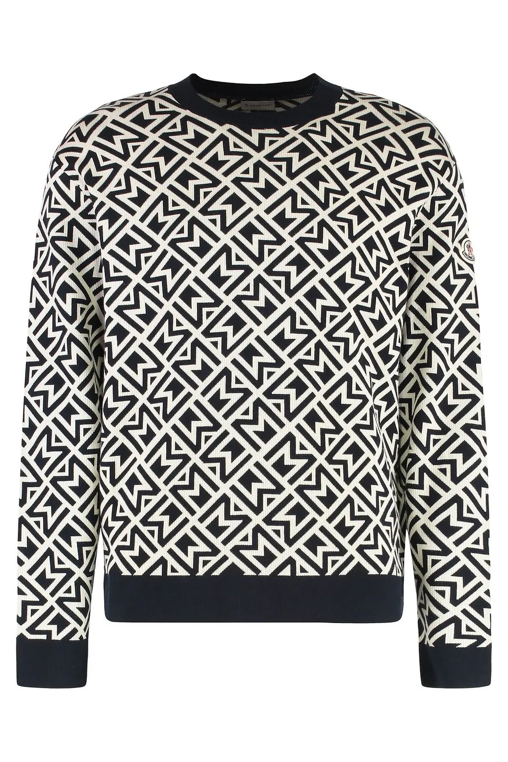 Moncler Logo Patch Long Sleeved Sweater