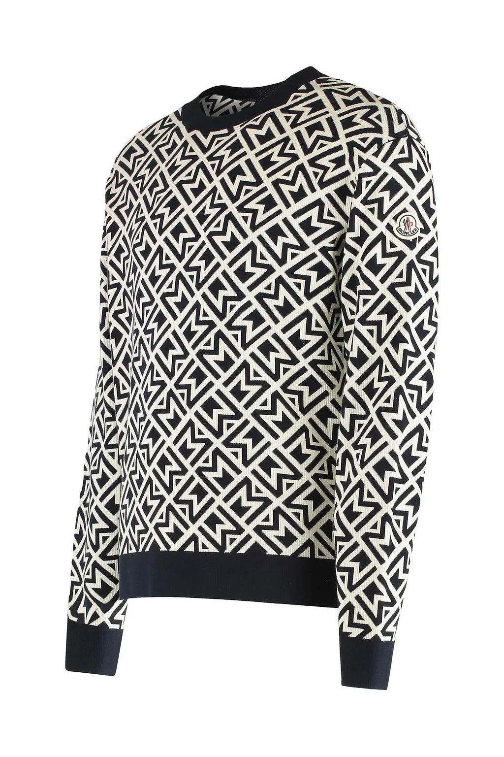 Moncler Logo Patch Long Sleeved Sweater