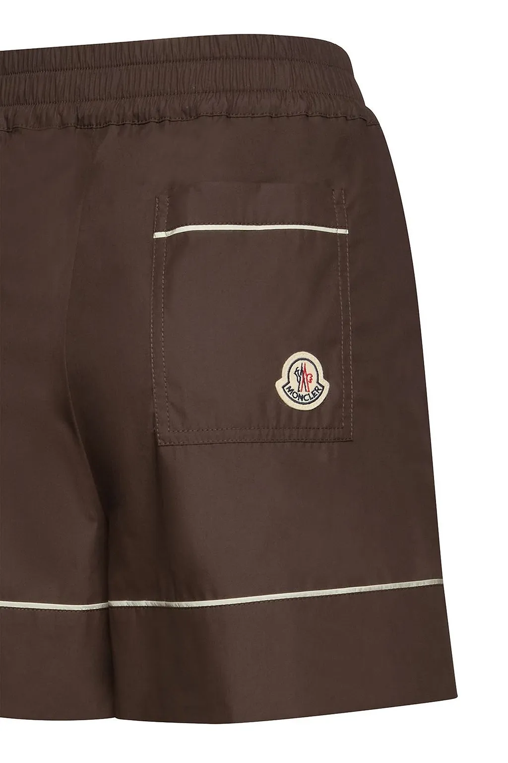 Moncler Piped Logo-Patch Shorts