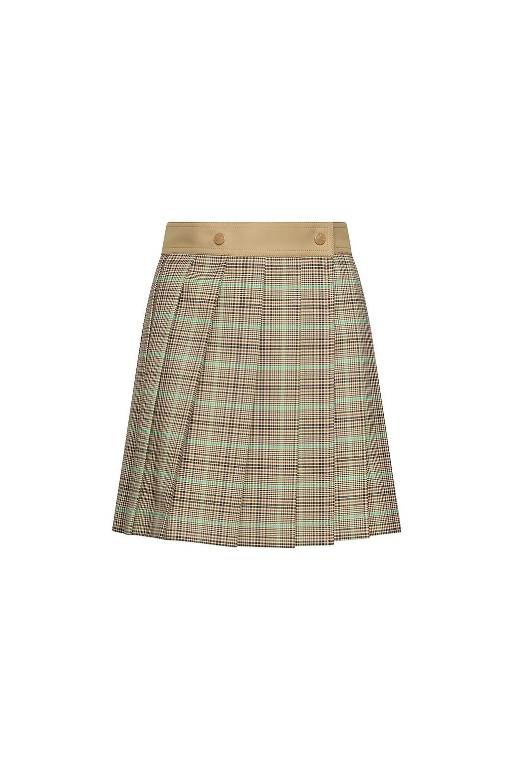Moncler Pleated Check Skirt