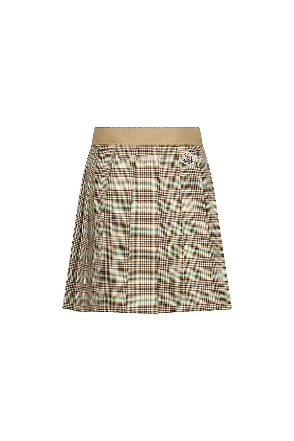 Moncler Pleated Check Skirt
