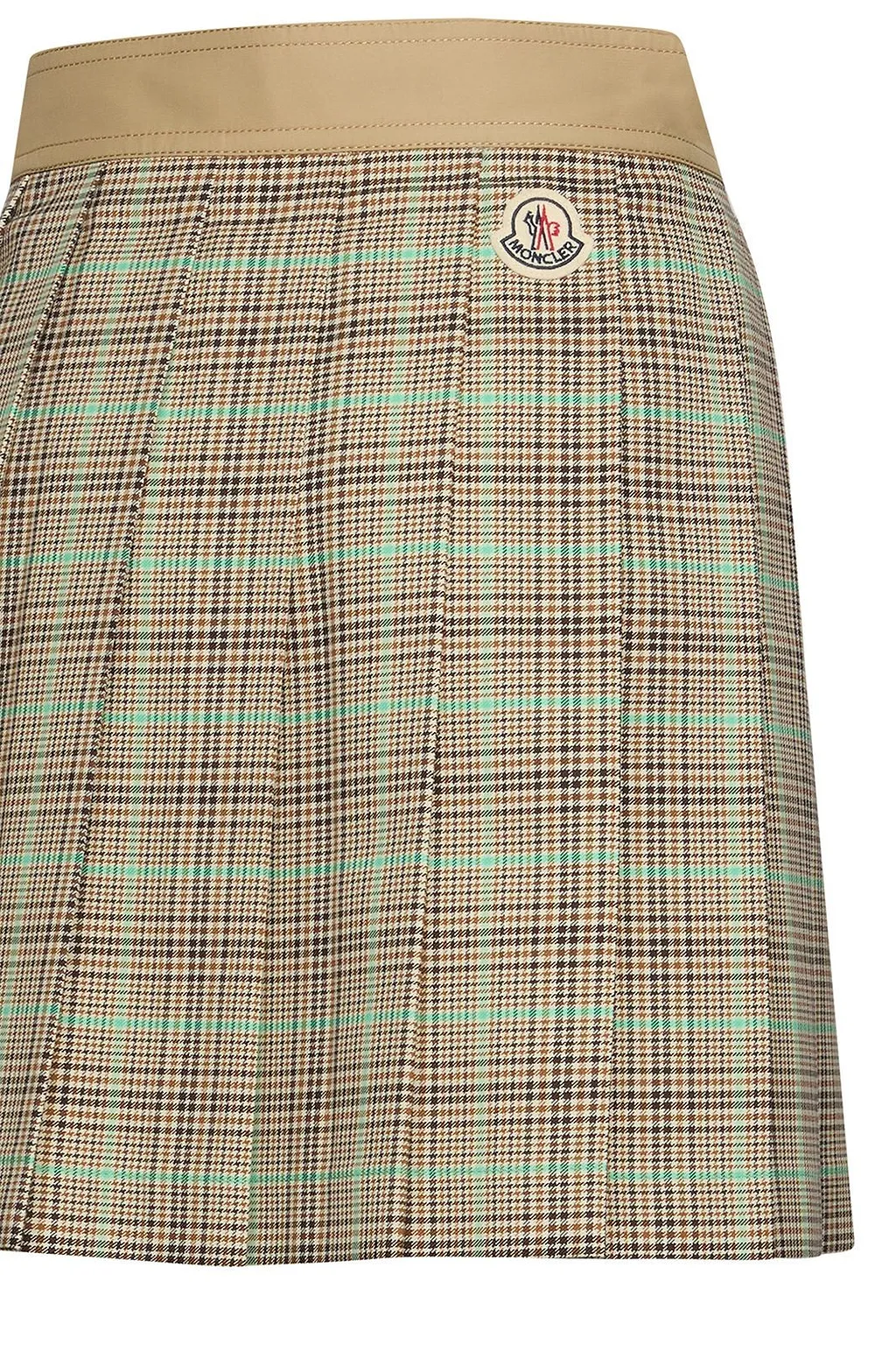 Moncler Pleated Check Skirt
