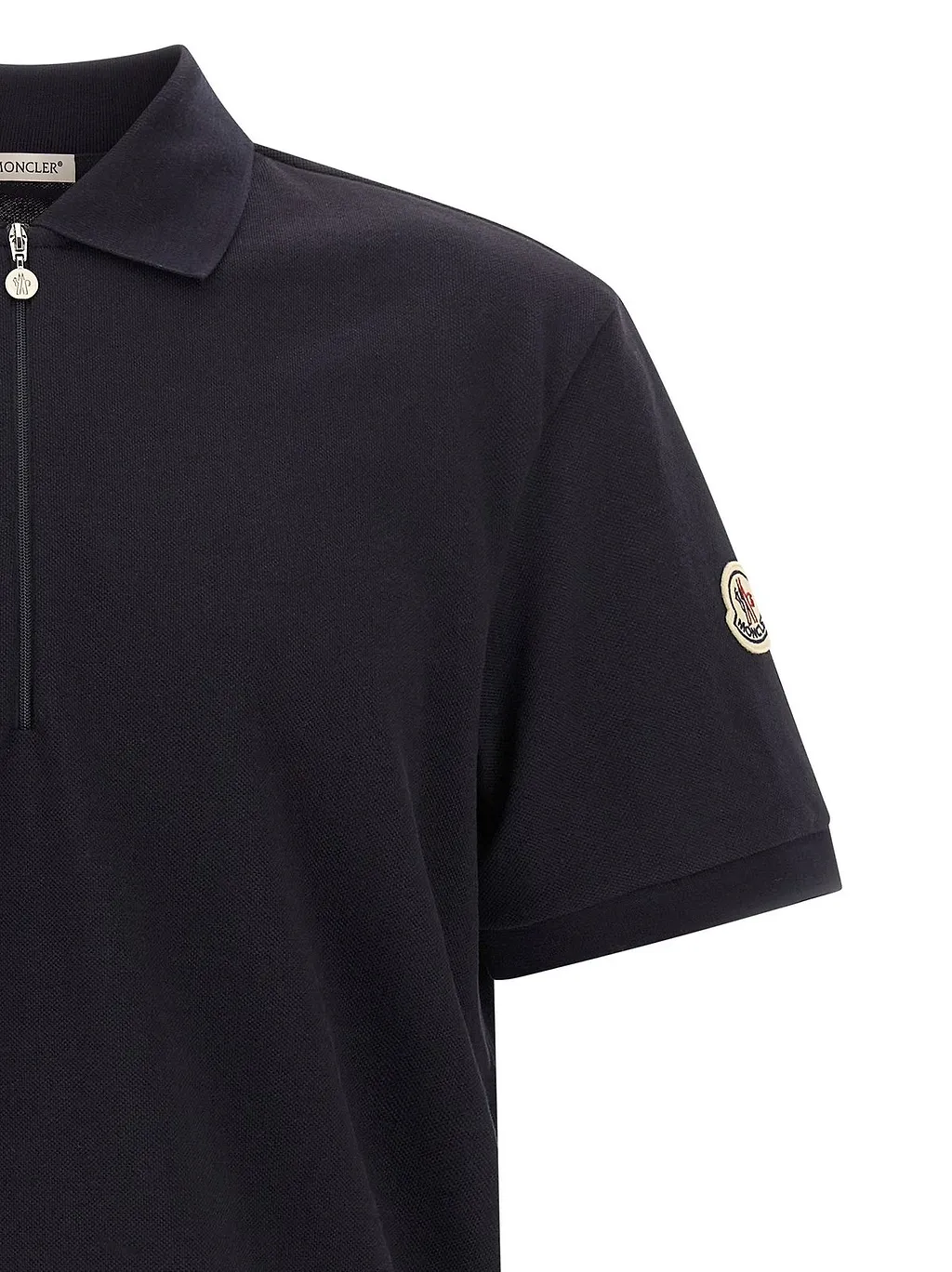Moncler Quarter-Zip Short-Sleeve Polo Shirt