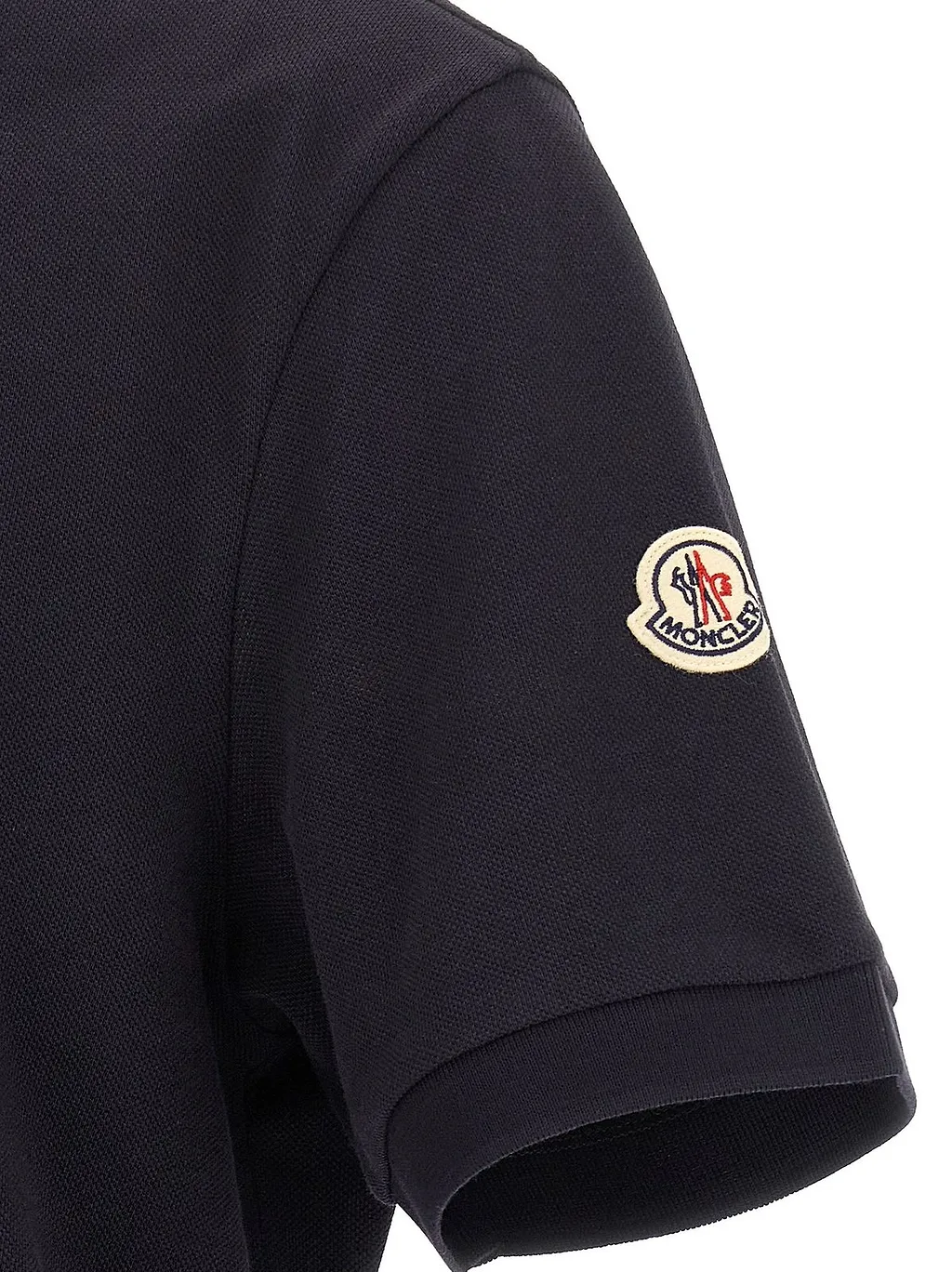 Moncler Quarter-Zip Short-Sleeve Polo Shirt