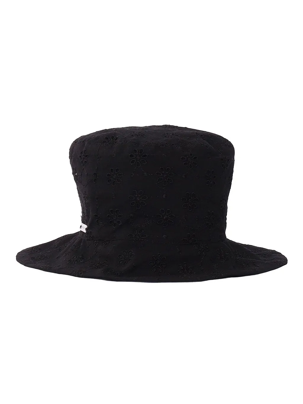 Monnalisa Floral-Motif Logo Plaque Bucket Hat