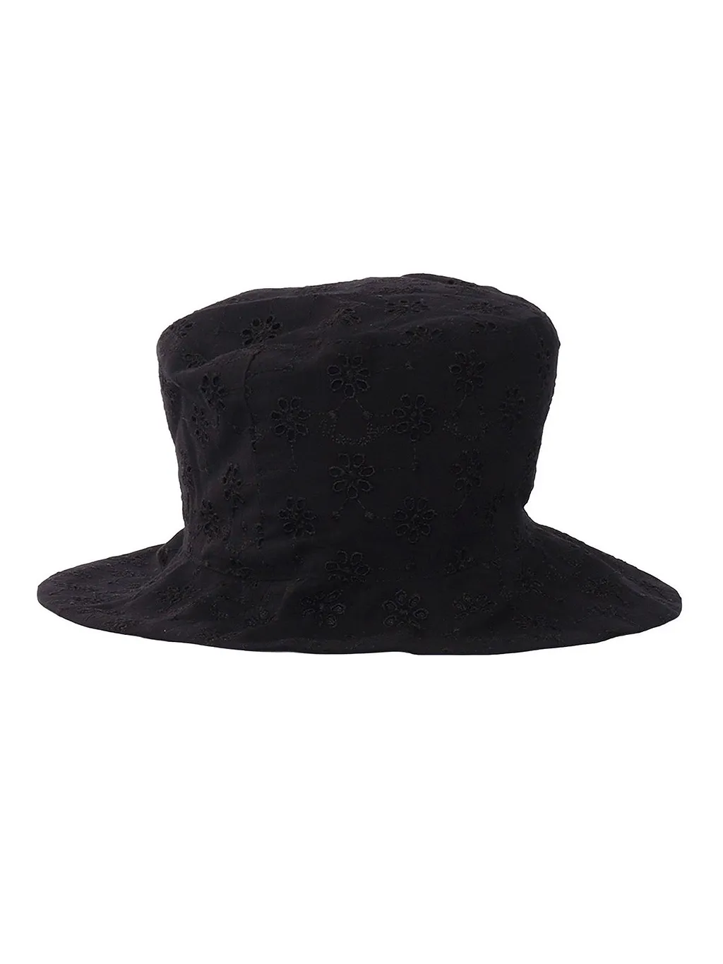 Monnalisa Floral-Motif Logo Plaque Bucket Hat