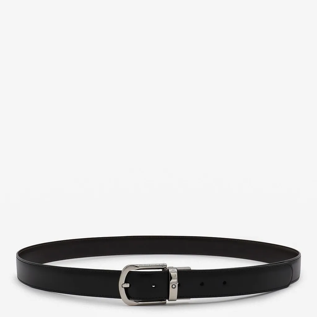Montblanc Horseshoe Buckle Reversible Belt