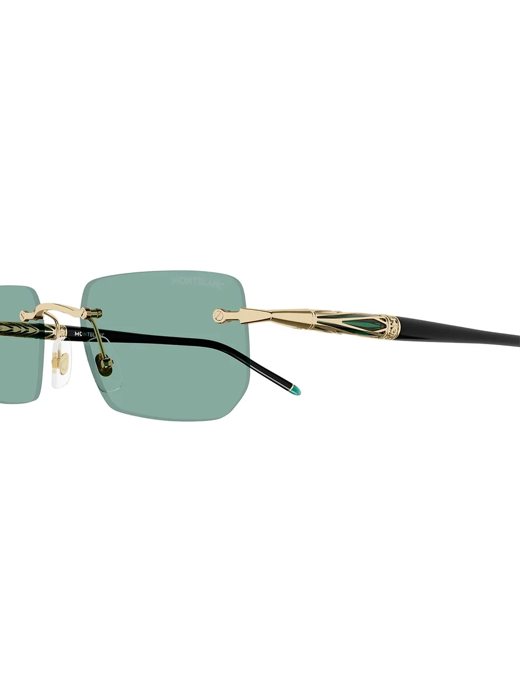 Montblanc Eyewear Rectangular Frame Sunglasses
