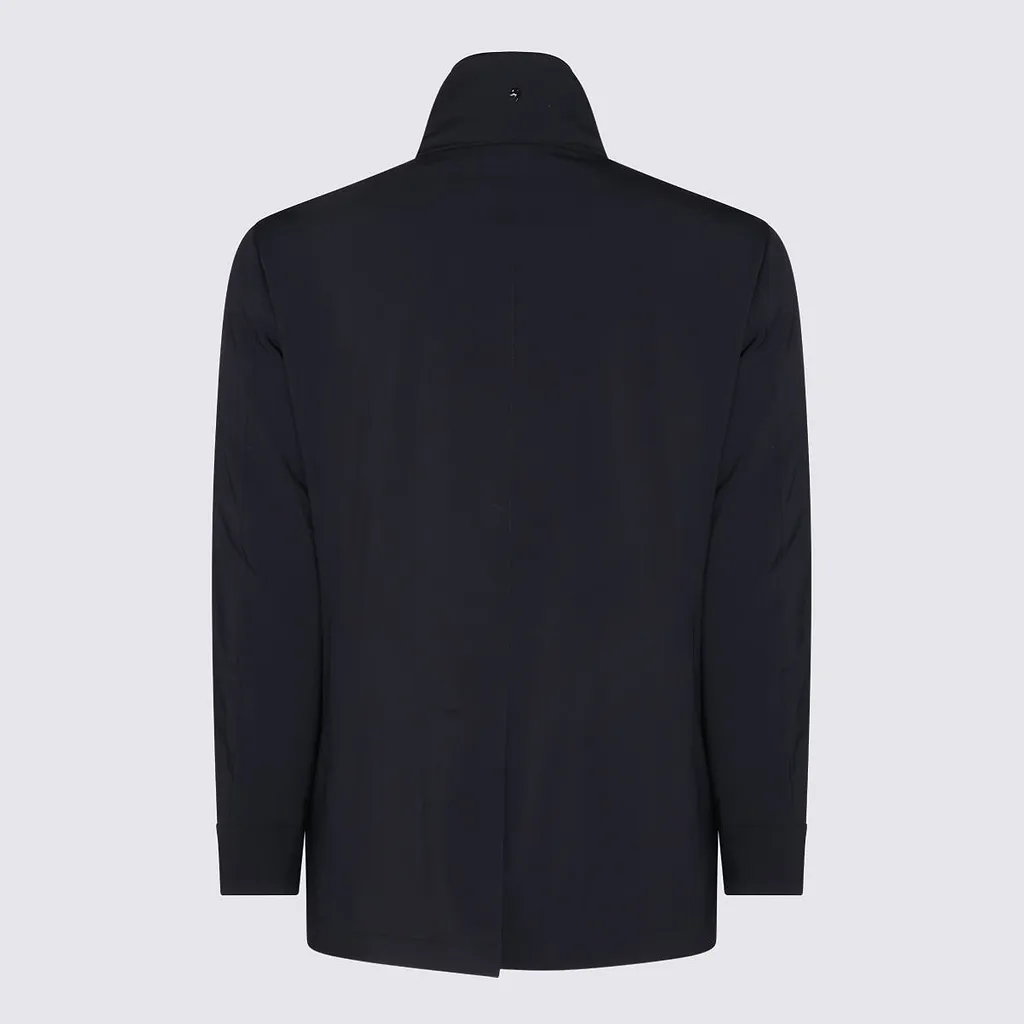 Montecore Double-Breasted Funnel Neck Coat