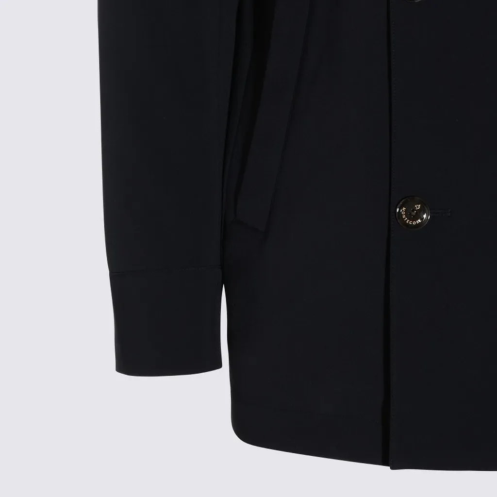 Montecore Double-Breasted Funnel Neck Coat