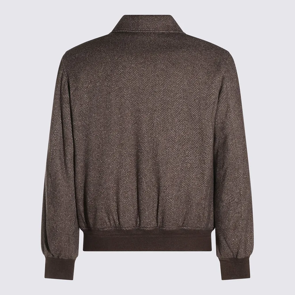 Montecore Herringbone Zip-Up Jacket