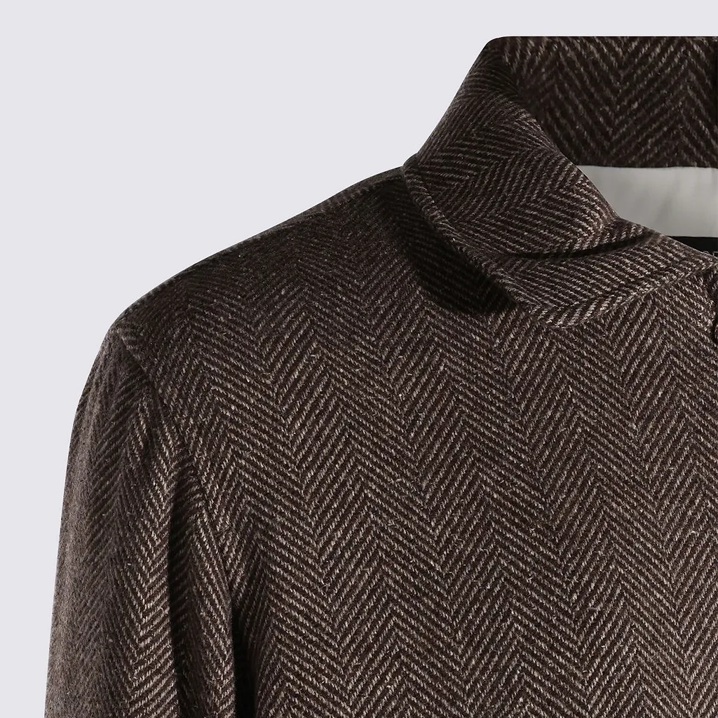 Montecore Herringbone Zip-Up Jacket