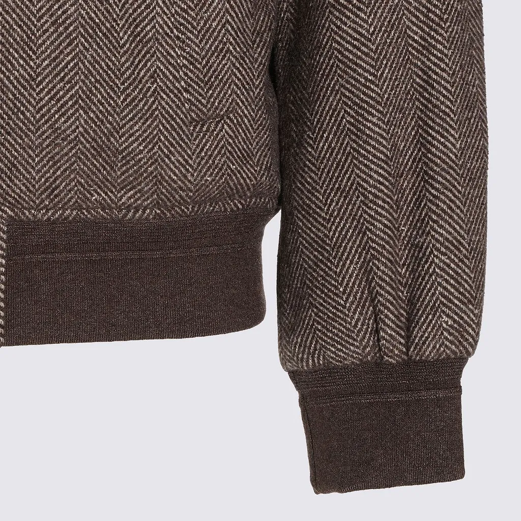 Montecore Herringbone Zip-Up Jacket