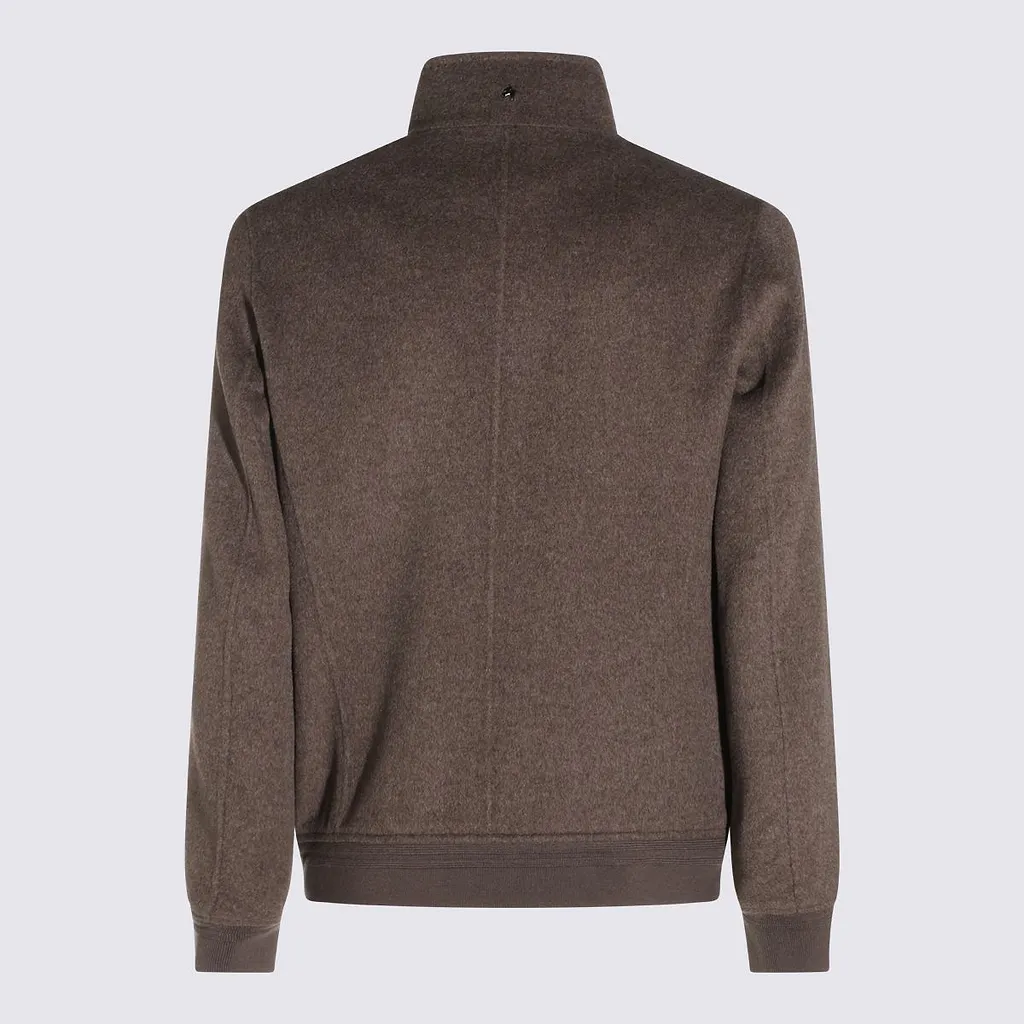Montecore Stand-Collar Buttoned Jacket